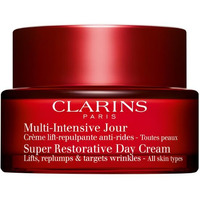 Clarins Super Restorative Day Cream | Anti-Aging Moisturizer For Mature Skin Weakened By Hormonal Changes | Replenishes, Illuminates & Densifies Skin | Lifts & Smoothes | Targets Age Spots & Wrinkles