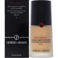 Power Fabric Plus Longwear Weightless Matte Foundation SPF 20-6 by Giorgio Armani for Women - 1 oz Foundation