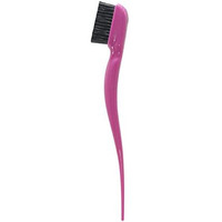 Cricket Amped Up Edges Hair Brush for Edge Control, Anti-Static, Soft, Gentle, Nano-tapered, Vegan, Edge Brush for Smoothing, Sectioning and Styling Baby Hairs, Pink