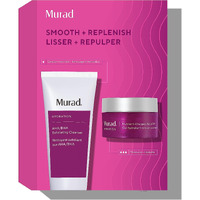 Murad Smooth & Replenish Value Set - 2-Piece Full-Size Set $117 Value - AHA/BHA Cleanser & Water Gel Moisturizer