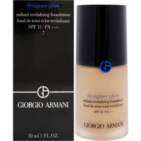 Designer Glow Radiant Revitalizing Foundation SPF 15 Plus - 7 by Giorgio Armani for Women - 1 oz Foundation