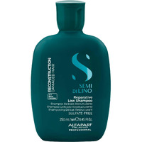 Alfaparf Milano Semi di Lino Reconstruction Reparative Sulfate Free Shampoo for Damaged Hair - Color Safe - Repairs, Restores Fiber & Elasticity - Paraben Free - Vegan (8.45 oz)