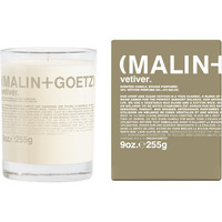 Malin + Goetz Vetiver Candle, 9 oz.  Vetiver Scent Fragrance, Scented Candle, Natural Vegetable Wax Blend, Vegan & Cruelty Free, Single Wick Candle, Lasts 60 Hours