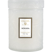 Voluspa Mokara, Small Candle Jar, 5.5 oz, 50 Hour Burn Time, All Natural Wicks and Coconut Wax for Clean Burning, Vegan, Poured in the USA