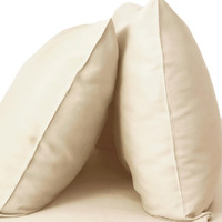 Cariloha Resort 2-Piece Sateen Pillowcase Set | Coconut Milk | King | Breathable and Cooling Pillowcases for Hot Sleepers