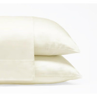 Cariloha Classic 2-Piece Twill Pillowcase Set | Ivory | King | Viscose Material | Allergy Resistant, Naturally Thermal-Regulating, and Extra Soft