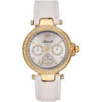 Antoneli W-WAT-1431 Gold & White Leather Strap Watch for Women44 AL0519-05