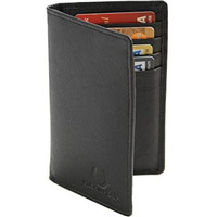 Husk N Hoof RFID Protected Leather Credit Card Holder Wallet for Men Women | Napa Black