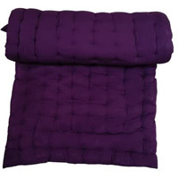 ATOOTFUSION Soft Cotton Purple Color Cotton Quilt | Foldable Light Weight Filled Single Firm Cotton Quilt Mattress| Gadda (Solid Coloured, 1 Sleeping Capacity, 3 x 6 ft or 72 x 36 Inches) (Purple)