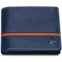 HORNBULL Denial Navy Leather Wallet for Men | Leather Mens Wallet with RFID Blocking | Wallets Men Genuine Leather