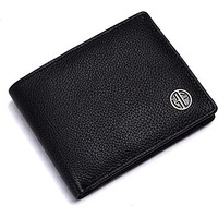 HAMMONDS FLYCATCHER Genuine Leather Wallets for Men | Black Men's Wallet | FID Protected Leather Wallet for Men | Mens Wallet with 4 Card Slots | Purse for Men/Money Bag for Men - Gift for Him