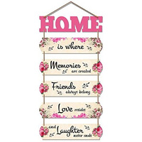 Artvibes Decorative Wall Art MDF Wooden Wall Hanger for Living Room | Bedroom | Gifts | Wall Hangings for Home Decoration | Modern Decor Items | Abstract Painting (WH_6602N), Set of 6