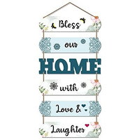 Artvibes Home Quote Decorative Wall Art Wooden Wall Hanger for Living Room | Bedroom | Gifts | Wall Hangings for Home Decoration | Modern Decor Items | Artworks Art Piece (WH_6604N), Set of 6