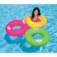 Mamadev:- Pool Swim Tube with 2 Handles for Swimming Pool Beach Baby(Size - 30''inch)(Multi Color)(8+ Years and Up)(1 PIS)