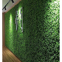 BeautifulWalls Artificial Wall Grass for Home Decoration (8 Pcs) I Grass Mat for Wall I Vertical Garden Artificial Wall Plants (Dark Green, 60cm X 40cm X 3cm, Pack of 8)