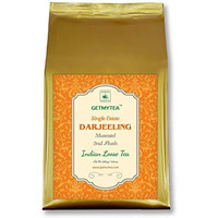 Getmytea Darjeeling Tea 2nd Flush Orange Pekoe Loose Leaf Tea | Muscatel | Second Flush | Golden Orange Pekoe | Garden Fresh Aroma | Antioxidants | Black Tea | 100% Whole Leaf Tea | 125 cups - (250 Grams)