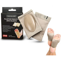 PERSONALSIDE Spandex Flat Foot Arch Support Sleeves 1 Pair Free Size, Flat Foot Cushion For Men&Women, Foot Care Orthopedic Shoes Slipper,Medial Arch Support For Flat Feet,Plantar Fasciitis Shoe Sock