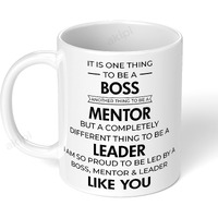 Akipi Boss - Mentor Leader Like You Arm086 Ceramic Coffee Mug 11Oz,Inspirational Mentors,Motivational Bosses,&Supportive Leaders,Featuring A Stylish Design For Home Or Office Use,325 milliliter