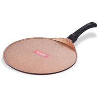 Sumeet Granite Finish NonStick Die Cast 4mm Thick Dosa Tawa - 30.5 cm, Peach Color