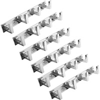 PROMIXO Primium Quality 4 Pin Cloth Hooks for Door Wall Bathroom (Pack of 6)