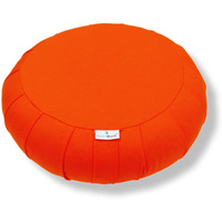 NutriBuck Buckwheat ZAFU Meditation Cushion Filled with Buckwheat Hulls, Elevate Comfort, Posture, and Mindfulness in Your Meditation Practice with Premium Quality Craftsmanship (Orange)