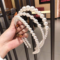 WAHHSON Women's Pearl Headband Hairband | Vintage Head wrap with Faux Pearl Elastic Hair Hoops | Fashion Hair Accessories - 3Pcs