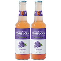 Kombuchai Lavender Sparkling Probiotic Drink Pack of 2 | 270 Ml Each| Low Sugar | Raw, Unfiltered and Unpastuerized | Anti-Oxidant | Fermented Kombucha | No Added Colors or Preservative |Improves Immunity