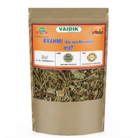 Vaidik Organic & Natural Whole/Raw Brahmi Booti - Gotu Kola | Indian Pennywort - (300 Grams)