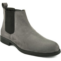 HiREL's Men's Suede & PU Outdoor Chelsea Boots (Grey, numeric_10)