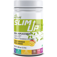 MYHERB Slim Up Meal Replacement Shake With 15 Natural Herbal Blend (Ayurvedic Formula) For Weight Control&Management-13.5g Protein-23 Vitamins For Men&Women (Juicy Mango Milk Shake, 1000 gm)