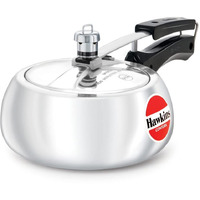 Hawkins Contura Aluminium Inner Lid Pressure Cooker, 2 Litre, Silver (HC20)