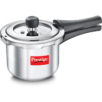 Prestige Svachh Popular Spillage Control Stainless Steel Outer Lid Pressure Cooker, 1.5 L (Silver)