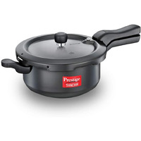 Prestige Svachh 3.5 Litre Outer Lid Pressure Cooker with hard anodized Body (Black)