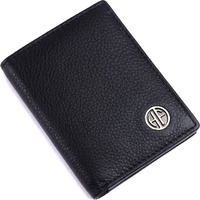 HAMMONDS FLYCATCHER Genuine Leather Card Holder for Men/Card Holder for Women, Black | Slim Bi-Fold Design RFID Protected Credit Card Holder Wallet for Men with 6 Cards Slots, 1 Currency Slot