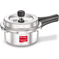 Prestige 2L Popular Svachh Aluminium Outer Lid Pressure Cooker|Ideal for 2-3 persons|Deep lid for Spillage Control|5 years warranty