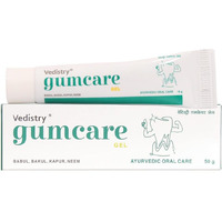 Vedistry Ayurvedic Gumcare Gel | Complete oral care for healthy gums and strong teeth | with babul, neem, Kapur, Bakul | Ayurvedic Gum care Toothpaste 50 Gram