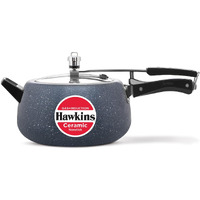 Hawkins 5 Litre Ceramic Nonstick Pressure Cooker, Induction Inner Lid Cooker, Granite Contura shaped Cooker, Best Cooker (ICC50)