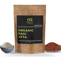 Organic Choice Ragi Atta - 1KG: Gluten-Free Flour for Digestive Health, Diabetes Control & Weight Management - Rich in Protein, Fiber, and Antioxidants - Best Before 9 Months.