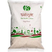 S Siddhagiri's SATVYK THE HEALTH re STORE - Organic Ragi Flour - (1kg) - Stoneground | Gluten-Free Finger Millet Flour | Super-Nutritious Nanchni Atta | Fresh Ragi Atta