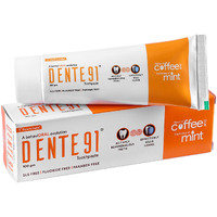 Dente91 Coffee & Mint Toothpaste | Sensitivity Relief | Repairs Cavities | Fights Gum Disease | Reduces Bad Breath | Strengthens Enamel | SLS Free | Fluoride Free -100g (Pack of 1)