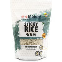 Meishi White Sticky Rice | 500g | Traditionally Grown | Gluten Free Short Grained Rice With a Thick Chewy Texture