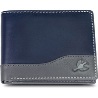 HORNBULL Buttler Navy Wallet for Men | Stylist Mens Wallet wih RFID Blocking | Genuine Leather Gift for Mens