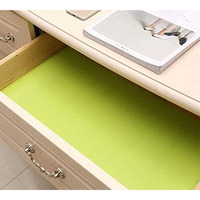 KayJen EVA Anti Slip Shelf Liner Mat/Sheet for Fridge, Bathroom, Kitchen, Drawer (45 cm X 5 m, Light Green), Ethylene Vinyl Acetate