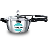 Hawkins 3.5 Litre Triply Stainless Steel Pressure Cooker, Inner Lid Cooker, Silver (HSST35)