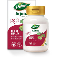 DABUR Arjuna Tablets - 60 Tabs | Promotes Heart Health | Manages Cholesterol Level | Promotes Healthy Metabolism,Pack of 1