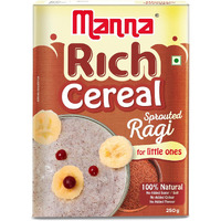 Manna Sprouted Ragi Powder 250g, Baby Porridge Mix,100% Natural Health Food, No Added Colour, Flavour, Additives. 250g (250g (Pack of 1))