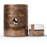 Wellbeing Nutrition Pure Himalayan Shilajit Gold Resin for Strength, Stamina, Performance, Stress Relief and Vitality | With Ashwagandha, Safed Museli & Swarna Bhasma (24K Gold Leaf) | Lab Tested - 20g