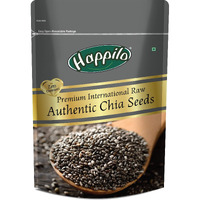 Happilo Premium Authentic Chia Seeds 250g, Diet Food for Weight Management, Rich in Fiber and Omega 3, Healthy Breakfast Snack