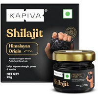 Kapiva Himalayan Shilajit/Shilajeet Resin, 20g - Performance Booster For Endurance and Stamina