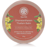 AVP Dhanwantharam Thailam Balm 30g | Ayurvedic Pain Relief Balm for Pregnancy and Post-Delivery Joint Pain and Muscle Pain | Eases Back Pain | No Burning Sensation | Paraben Free | Chemical Free